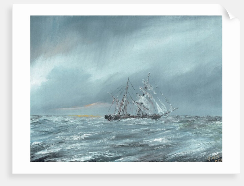 The Mary Celeste adrift December 5th 1872, 2016 by Vincent Alexander Booth