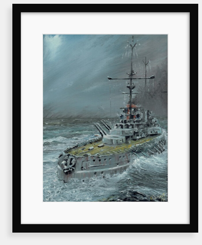 SMS Friedrich der Grosse at Jutland 1916, 2016 by Vincent Alexander Booth