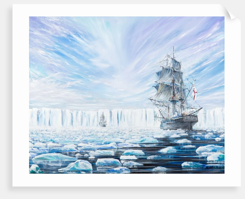 James Clark Ross discovers Antarctic Ice Shelf Jan 1841, 2016 by Vincent Alexander Booth