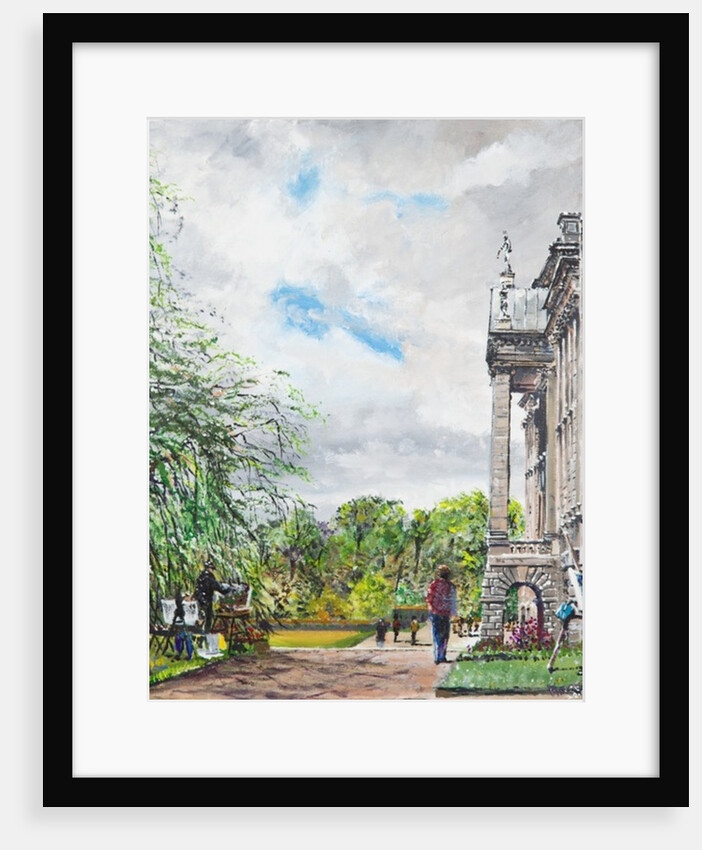 Lyme Park view of house and gardens, 2015 by Vincent Alexander Booth