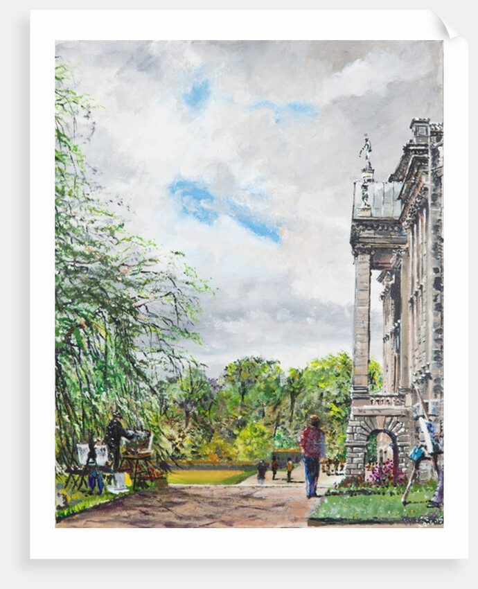 Lyme Park view of house and gardens, 2015 by Vincent Alexander Booth