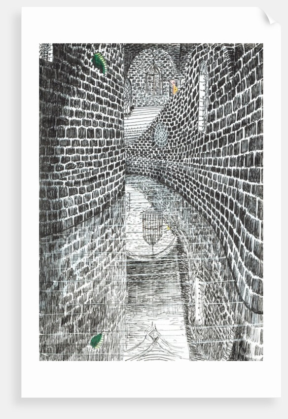 The Castle in the Forest of Findhorn, curved corridor, 2006 by Vincent Alexander Booth