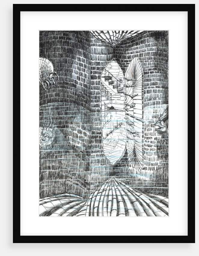 The Castle in the Forest of Findhorn, stairs room, 2006, by Vincent Alexander Booth