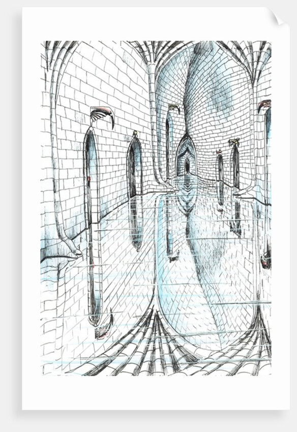 The Castle in the Forest of Findhorn, mirror floor, 2006 by Vincent Alexander Booth