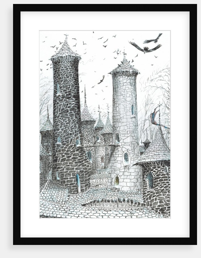 The Castle in the Forest of Findhorn, towers, 2006 by Vincent Alexander Booth