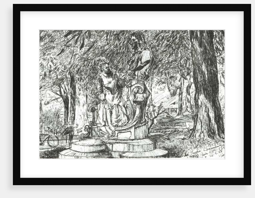 Statue in Jardin Luxemburg Paris, 2003 by Vincent Alexander Booth