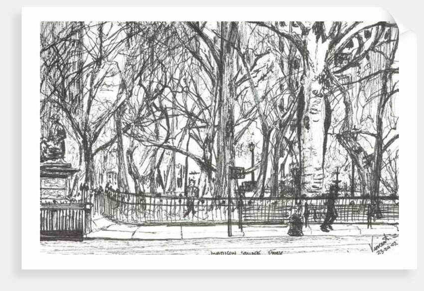 Madison square park New York, 2003 by Vincent Alexander Booth