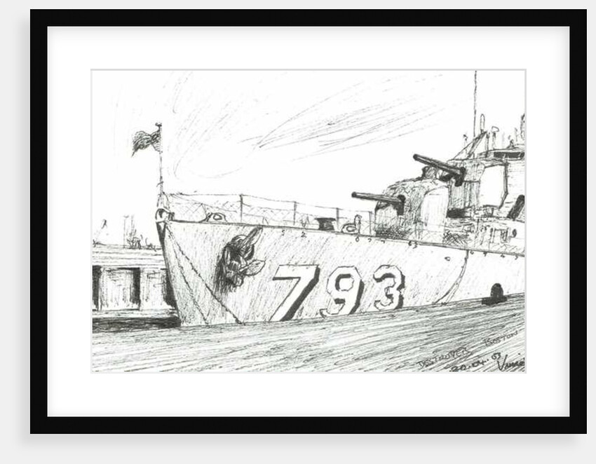 Destroyer 793 Boston Maritime Museum, 2003 by Vincent Alexander Booth