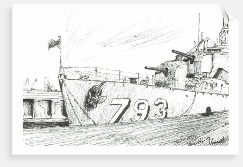 Destroyer 793 Boston Maritime Museum, 2003 by Vincent Alexander Booth