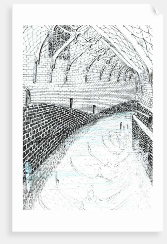 The Castle in the Forest of Findhorn, curved corridor, 2006 by Vincent Alexander Booth