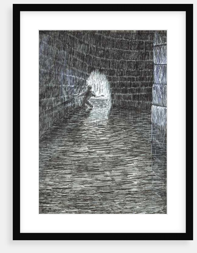 The Castle in the Forest of Findhorn, man in water, 2006 by Vincent Alexander Booth