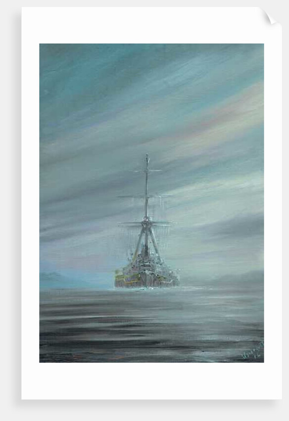 SMS Derfflinger Scapa Flow 1919, 2016 by Vincent Alexander Booth