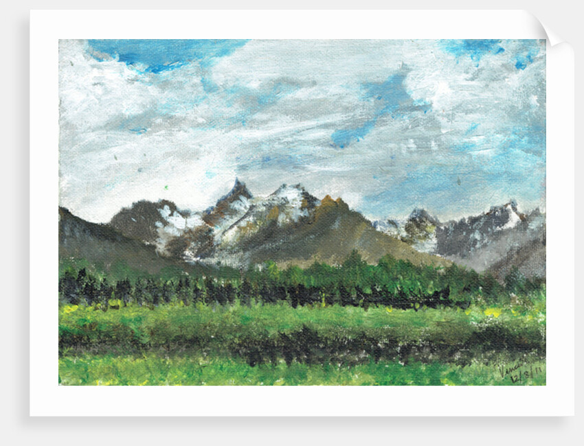 Hotel view at Crans, 2011 by Vincent Alexander Booth