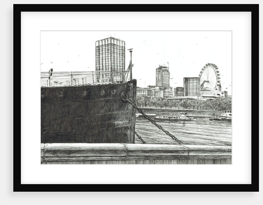 Black Bow on river Thames, 2006 by Vincent Alexander Booth