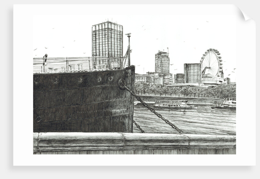 Black Bow on river Thames, 2006 by Vincent Alexander Booth