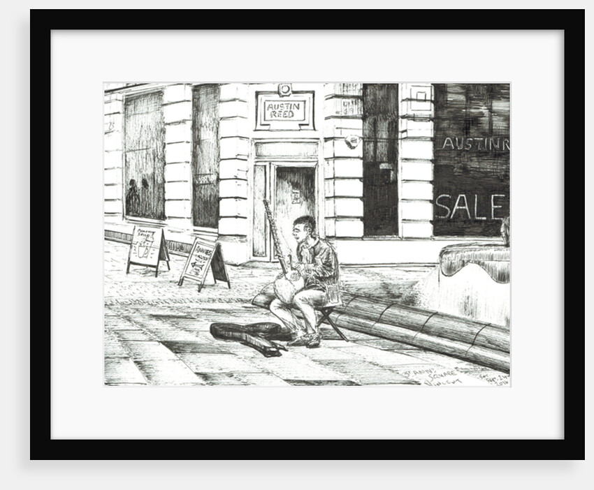 Musician St. Ann's Square, 2016 by Vincent Alexander Booth