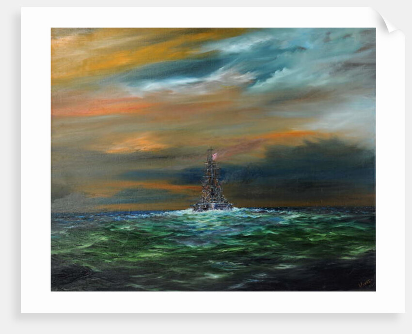 IJN Yamashiro heads for the US 7th fleet, 24th October 1944, 2018 by Vincent Alexander Booth