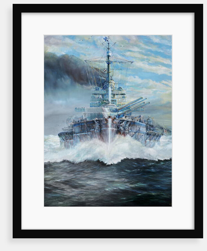 SMS Konig enters the battle of Jutland, 31st May 1916, 2018 by Vincent Alexander Booth