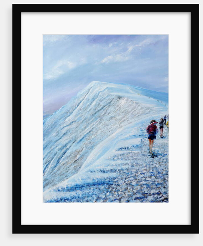 Race on Helvellyn mid winter, 2018 by Vincent Alexander Booth