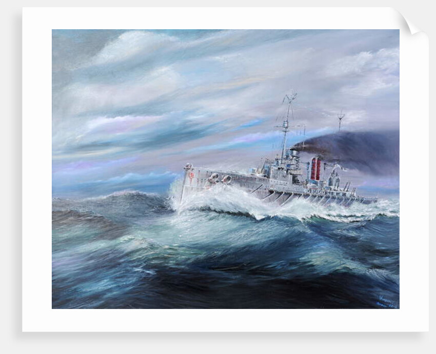 SMS Seydlitz enters Jutland 14:15 pm 31st May 1916, 2018 by Vincent Alexander Booth