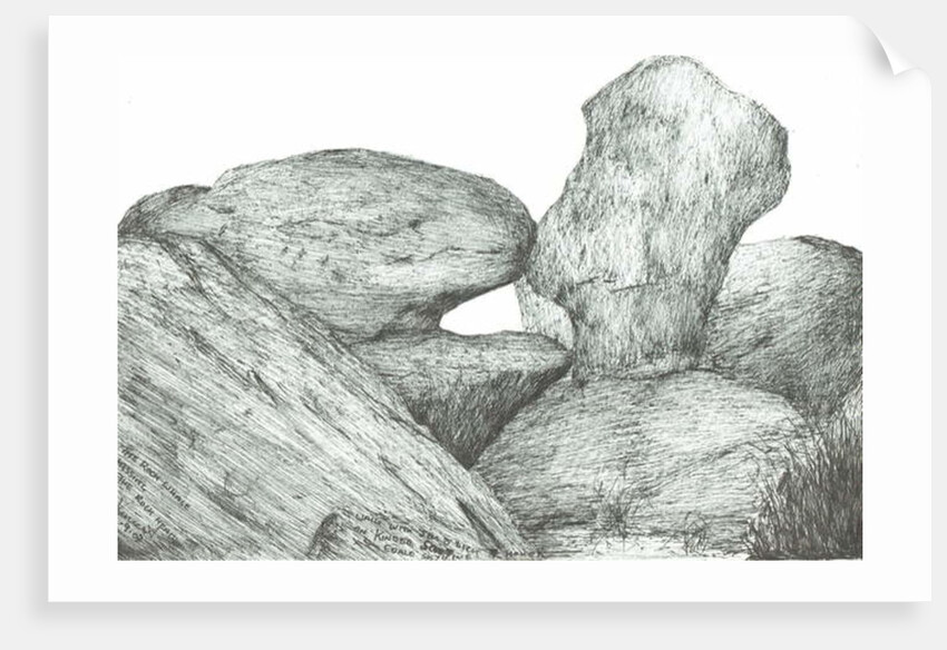 Kissing rocks on Kinder Scout, 2007 by Vincent Alexander Booth