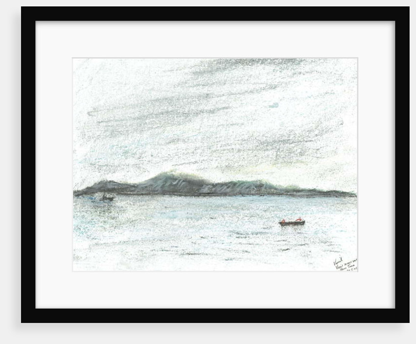 View across water from Jura, 2005 by Vincent Alexander Booth