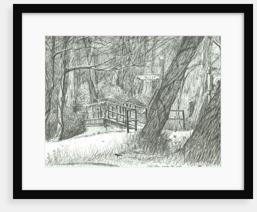 The old metal bridge, Bramhall park, 2004 by Vincent Alexander Booth