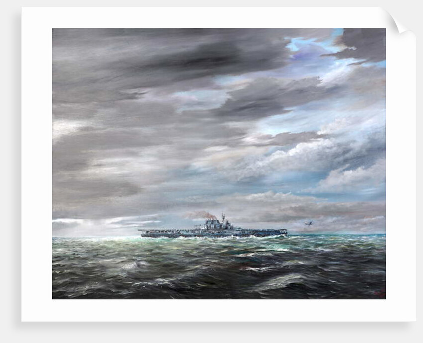 Last B25 leaves USS Hornet 18/04/1942, 2019 by Vincent Alexander Booth