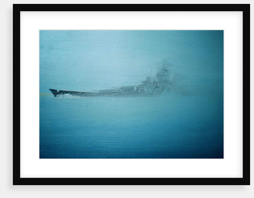 Scharnhorst in morning mist Channel Dash 1942, 2014 by Vincent Alexander Booth