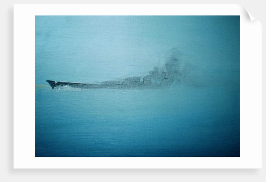 Scharnhorst in morning mist Channel Dash 1942, 2014 by Vincent Alexander Booth
