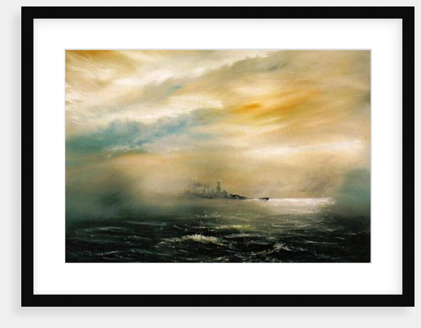 Dawn before the dawn of disaster HMS Hood 1941, 2012 by Vincent Alexander Booth