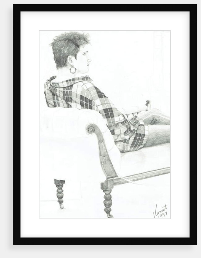 Woman at discussion, 1997 by Vincent Alexander Booth