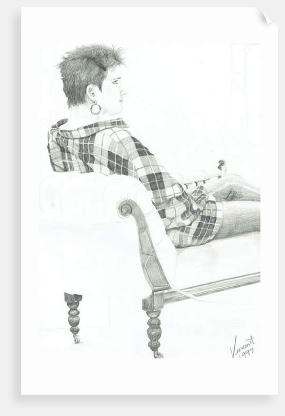 Woman at discussion, 1997 by Vincent Alexander Booth