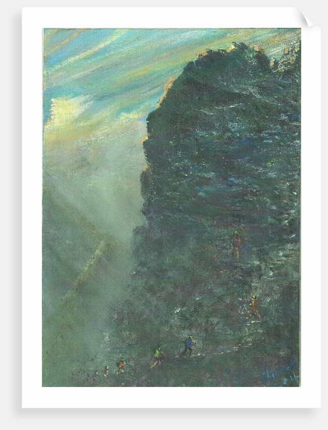 Rocky ascent up mountain, 2011 by Vincent Alexander Booth