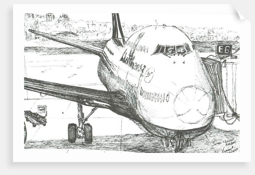 Jumbo Jet at Logan Airport, 2003 by Vincent Alexander Booth