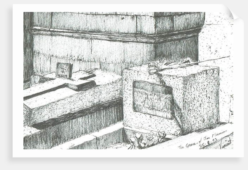 The grave of Jim Morrison Paris, 2003 by Vincent Alexander Booth