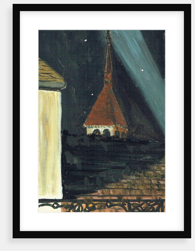 Laignes France rooftop view at night, 2006 by Vincent Alexander Booth