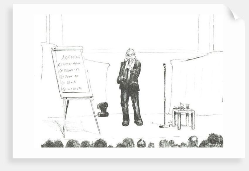 Comedian at Hay on Wye, 2007 by Vincent Alexander Booth