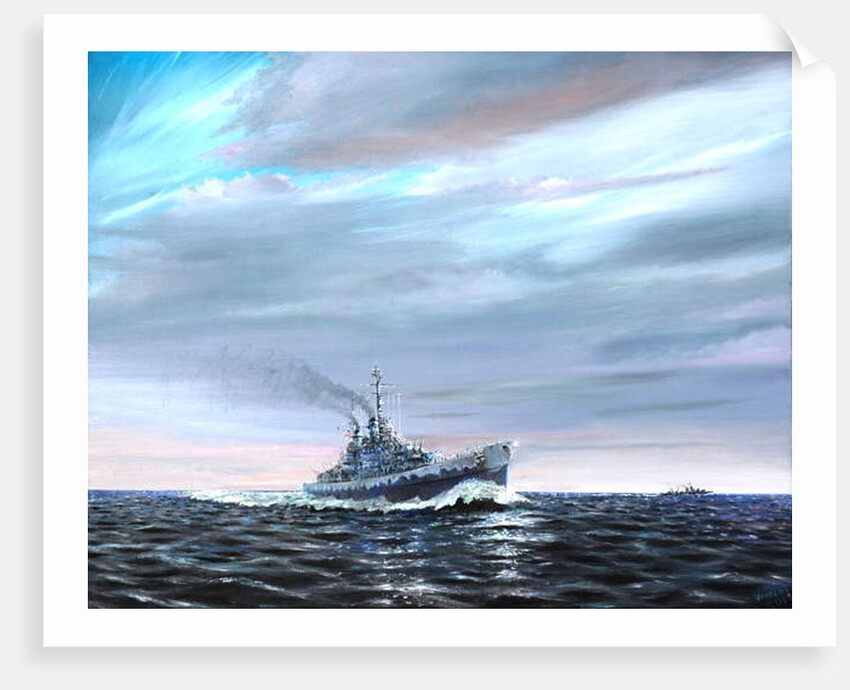 USS Atlanta patrols Guardalcanal 1942, 2019 by Vincent Alexander Booth