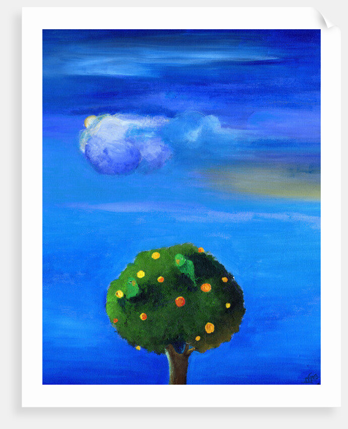 Silver Lining over the Orange Tree by Nancy Moniz Charalambous
