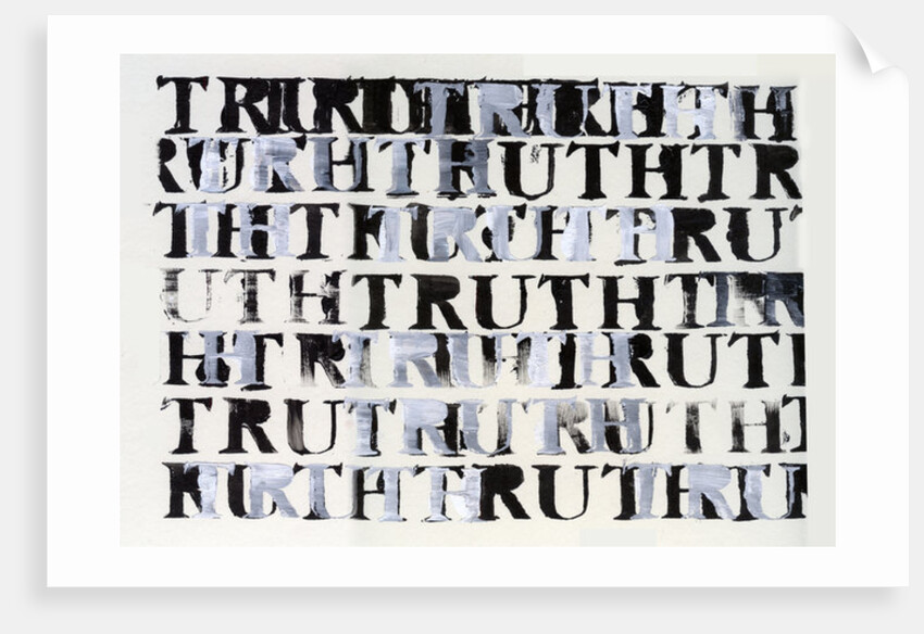 The Truth in Black and White, 2015 by Nancy Moniz Charalambous