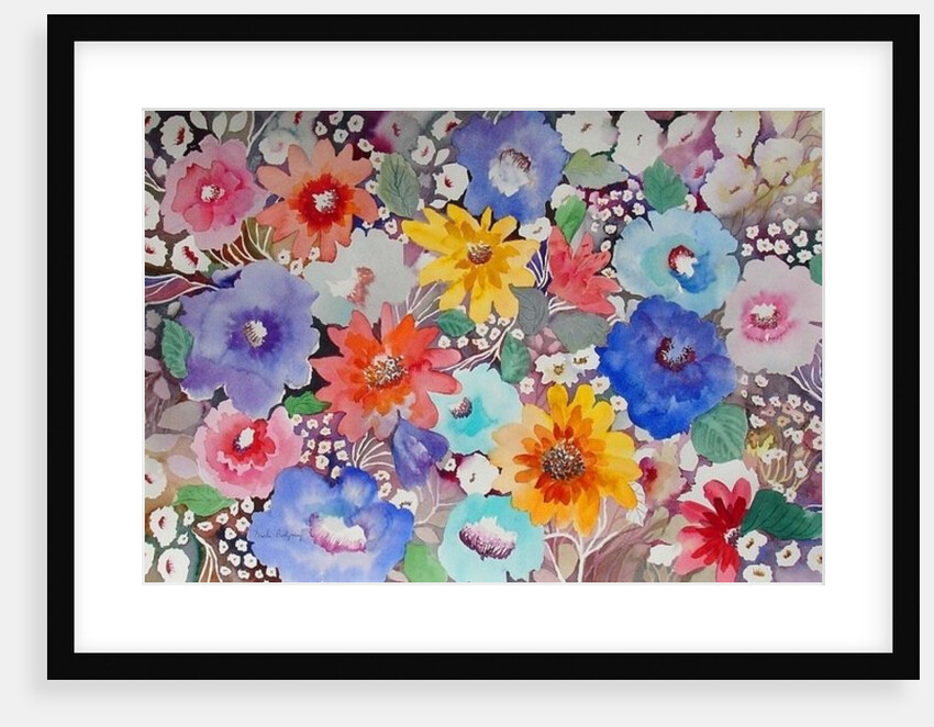 floral quilt by Neela Pushparaj