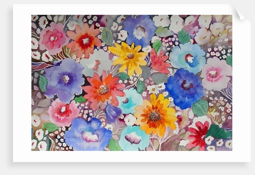 floral quilt by Neela Pushparaj