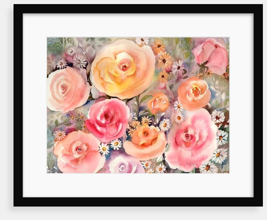 roes and daisies by Neela Pushparaj