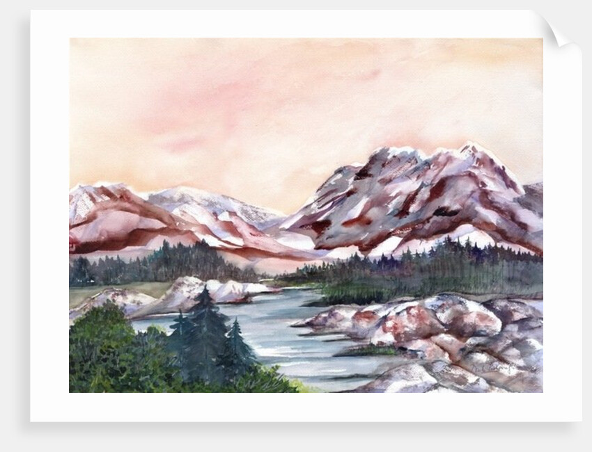 Rocky Hills and water, 2002 by Neela Pushparaj