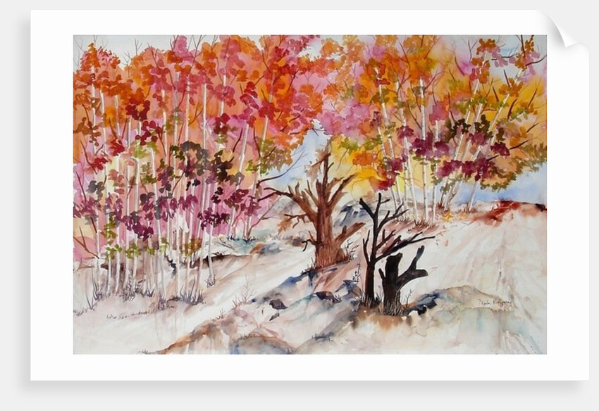 autumn tree tops, 1996 by Neela Pushparaj