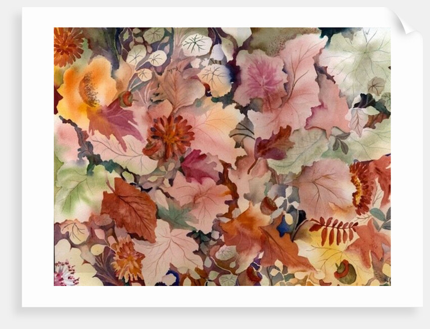 Autumn Leaves and flowers by Neela Pushparaj