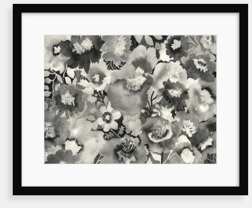 floral in black and white, 1998 by Neela Pushparaj