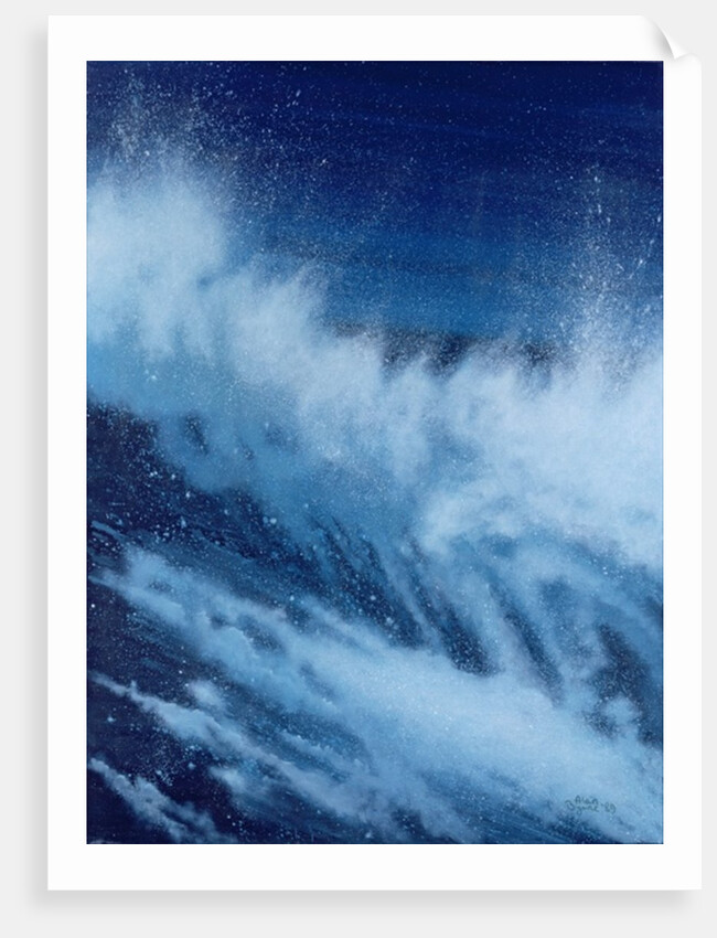 Large Waves Breaking, 1989 by Alan Byrne