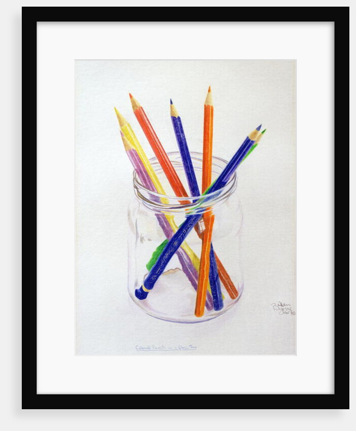 Coloured Pencils in a Jar, 1980 by Alan Byrne